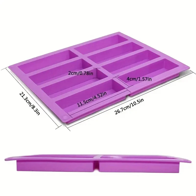 40-holte Smalle Rechthoek Siliconen Snoep Schimmel Chocolade Bar Schimmel Voor Truffels Jelly Butter Ijsblokjesbakje Zomer Gadgets