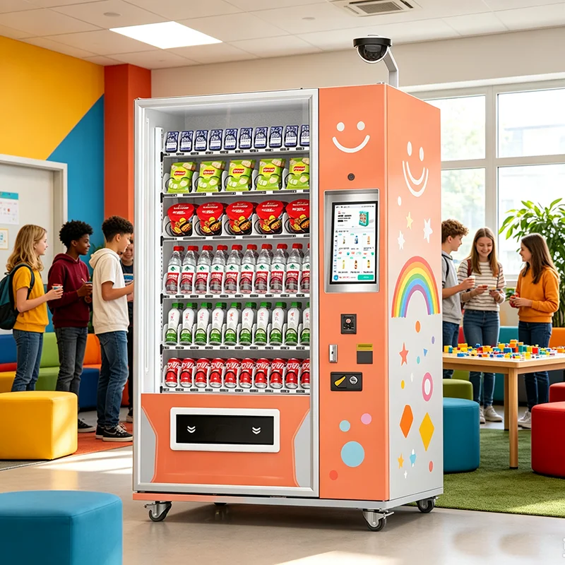 Stable Operation Self Selling Snack Drink Vending Machine Long Service Life Commercial Device