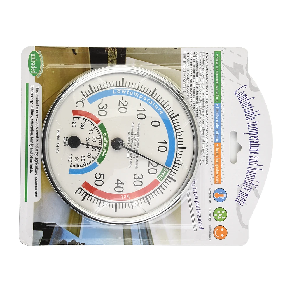 Thermometer Hygrometer Thermo Analogue Humidity Room Climate Control Inside Household Pointer Temperature Garden Decoration