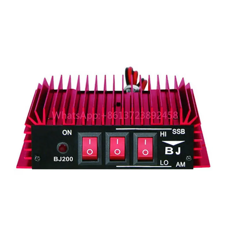 BJ-200 3-30MHz 50W CB 무전기 파워 앰프 고주파 증폭기 12-14V 14-20A FM-AM-CW-SSB 작동 모드 지원