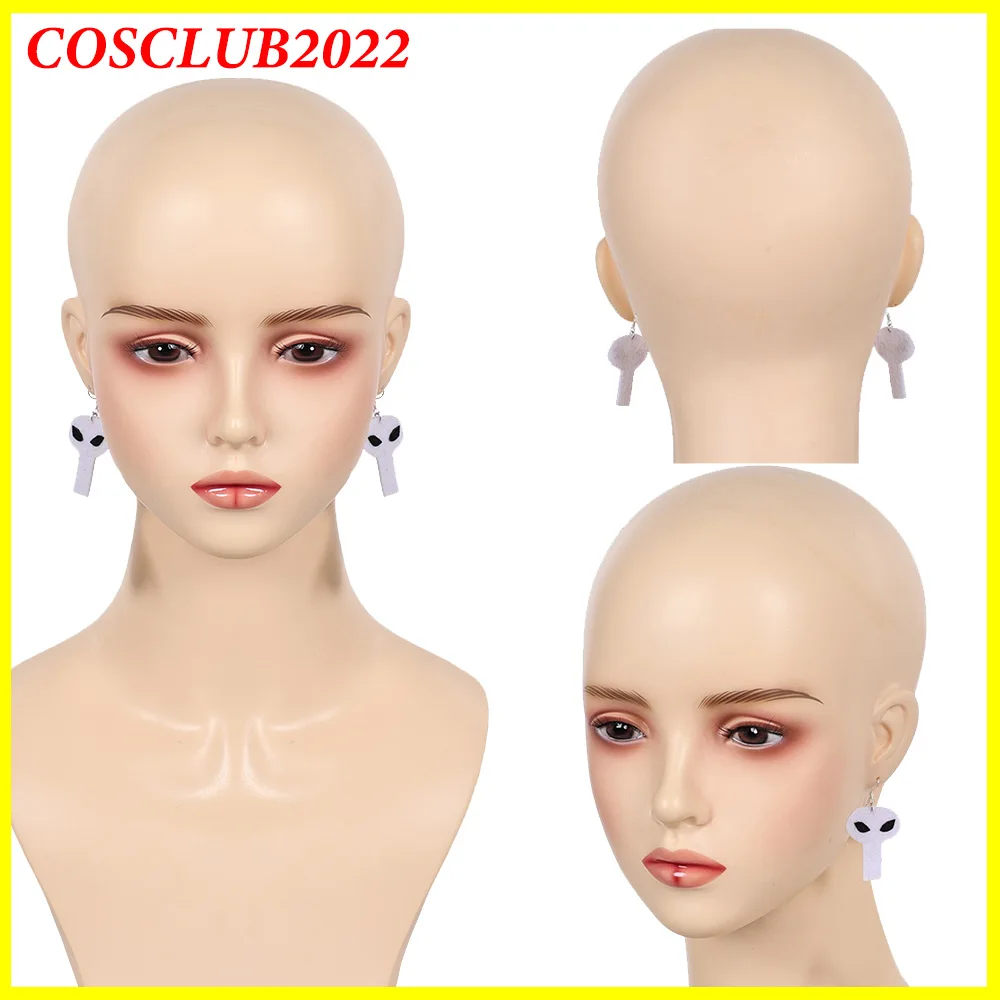 

Women Velvette Cosplay Earrings Cartoon Anime Boss Roleplay Headwear Outfits Halloween Fantasia Costume Accessories Suit Props