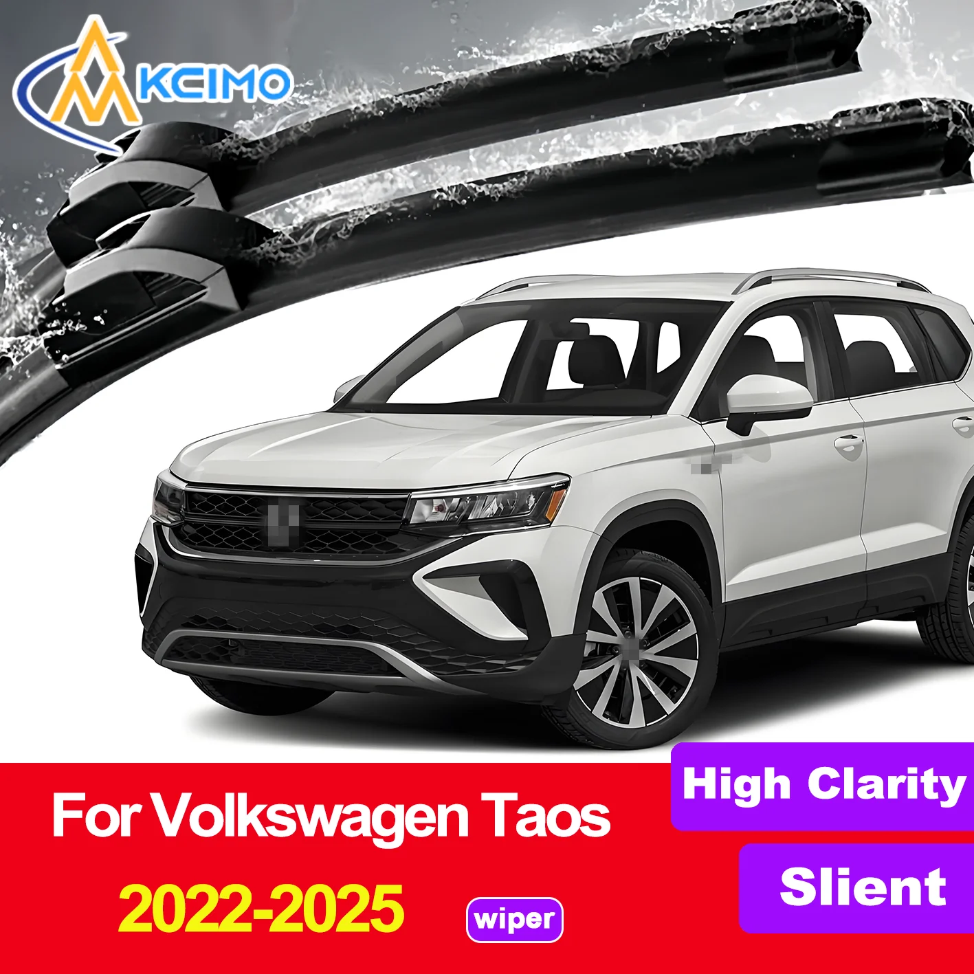 

2PCS HD Car Windscreen Wipers for Volkswagen Taos 2022-2025 Volkswagen Tharu Front Windshield Auto Wipers Blade Accessories 2025