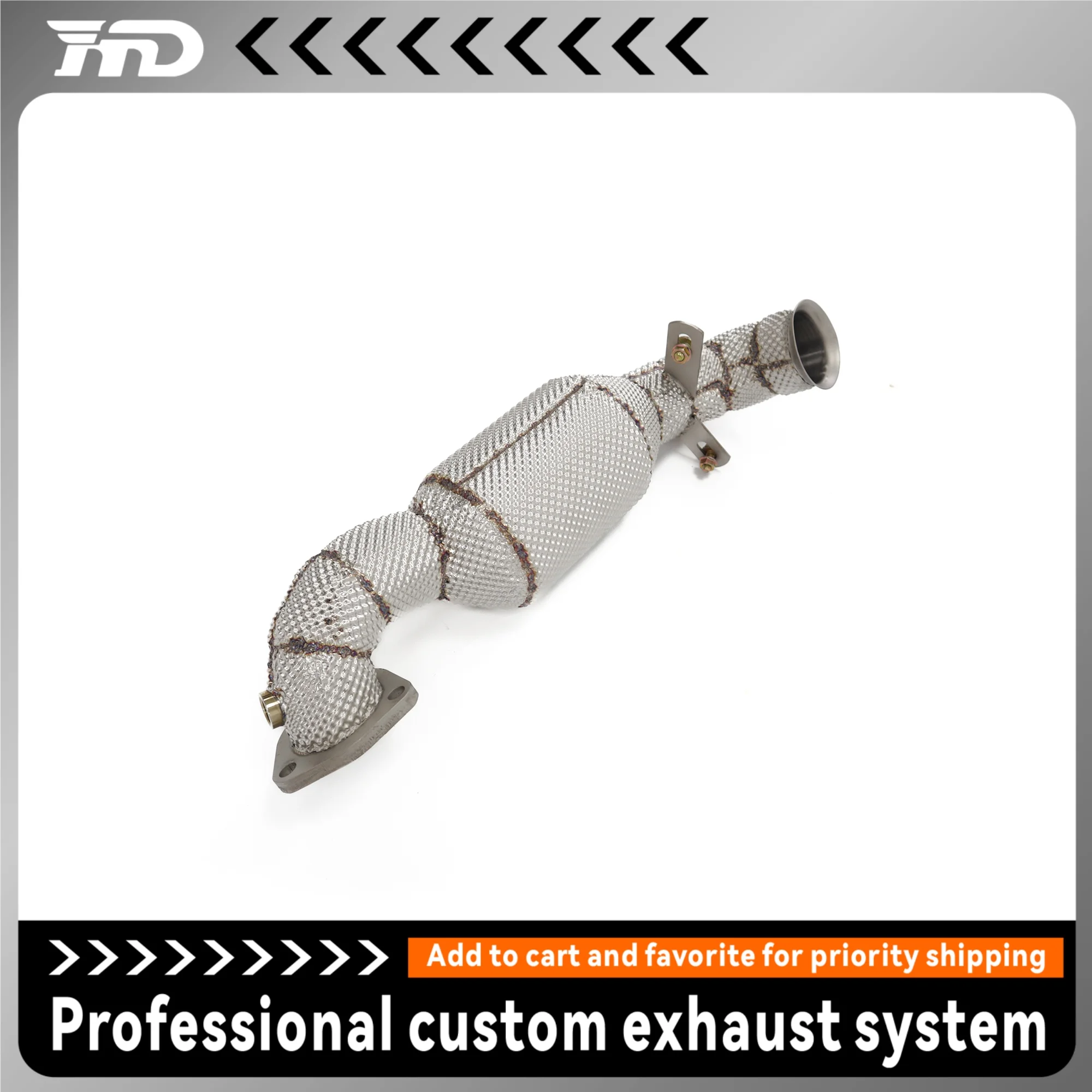 

HMD Exhaust System High Flow Performance Downpipe for MINI Cooper S R56 R57 R60 N18 Engine 1.6T Car Accessories With Cat Headers