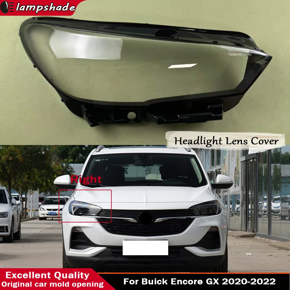 

For Buick Encore GX 2020 2021 2022 Headlamp Transparent Cover Headlight Shell Lampshade Case Plexiglass Replace Original Lens
