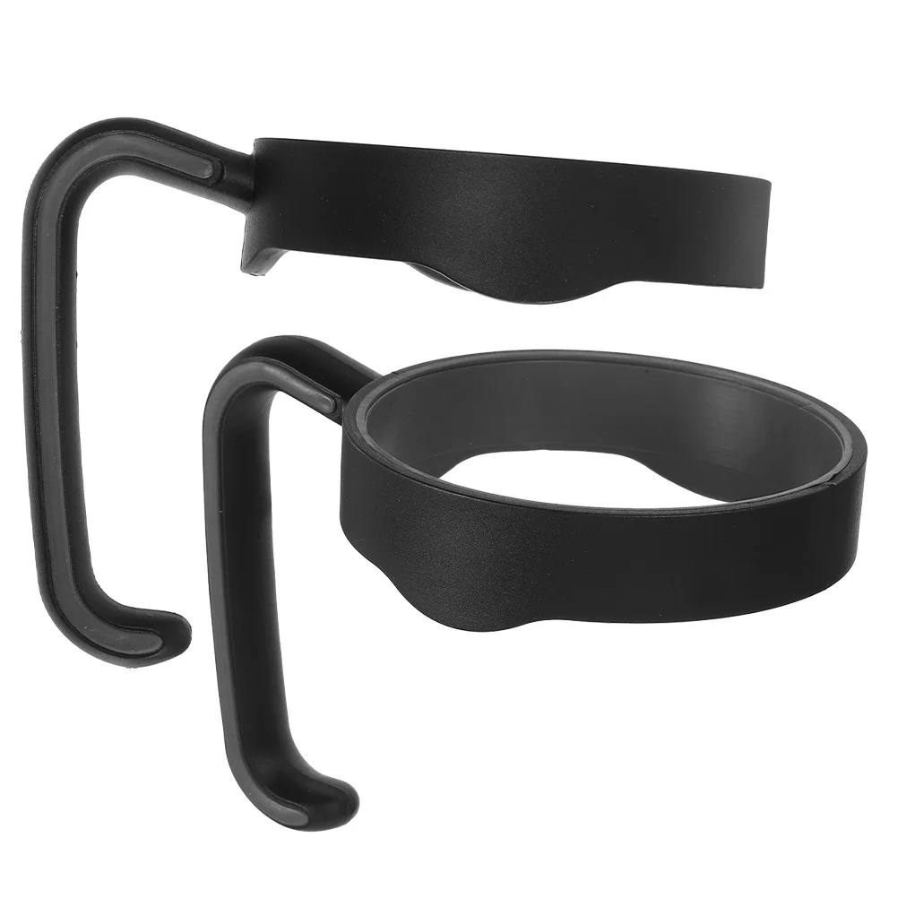 

2Pcs Tumbler Handle Replacement Plastic for 20oz Travel Mug Grip Coffee Cup Carrier Holder Black Water Bottle Cup Holder