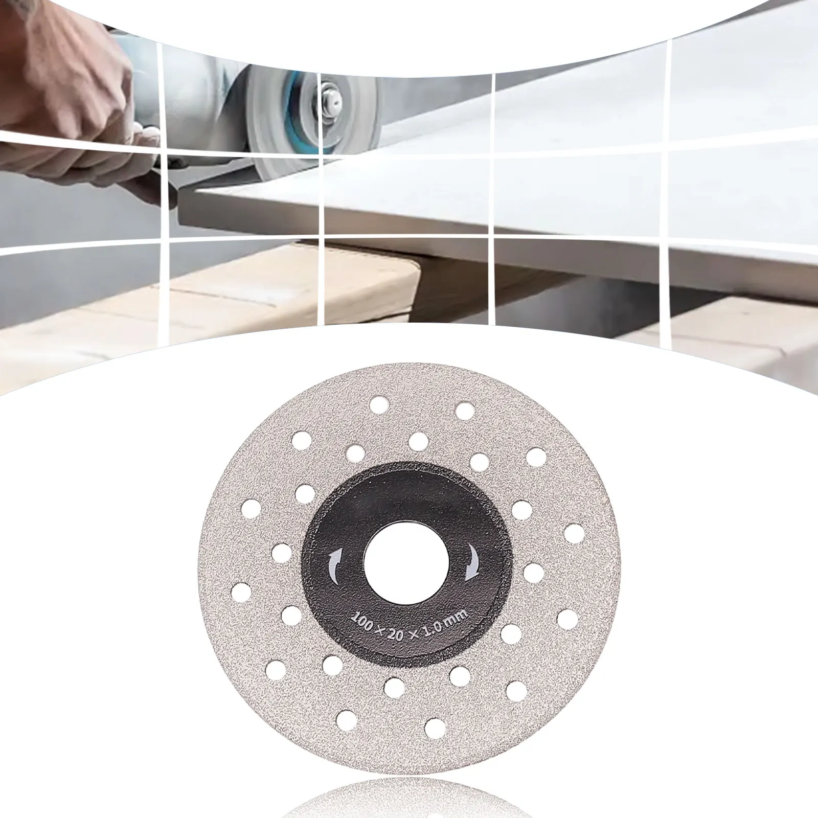 Cutting Dics Diamond Saw Blade Grinding Disc Polishing 100*25*1.0mm Diamond Saw Blade Emery Grinding Disc Sliver Quantity Pc