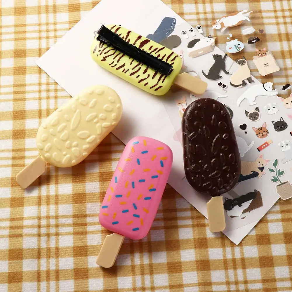 Creative Simulation Food Headwear Side Clip For Girls Hair Accessories Women Hair Clip Ice Cream Hairpin Korean Style Barrettes