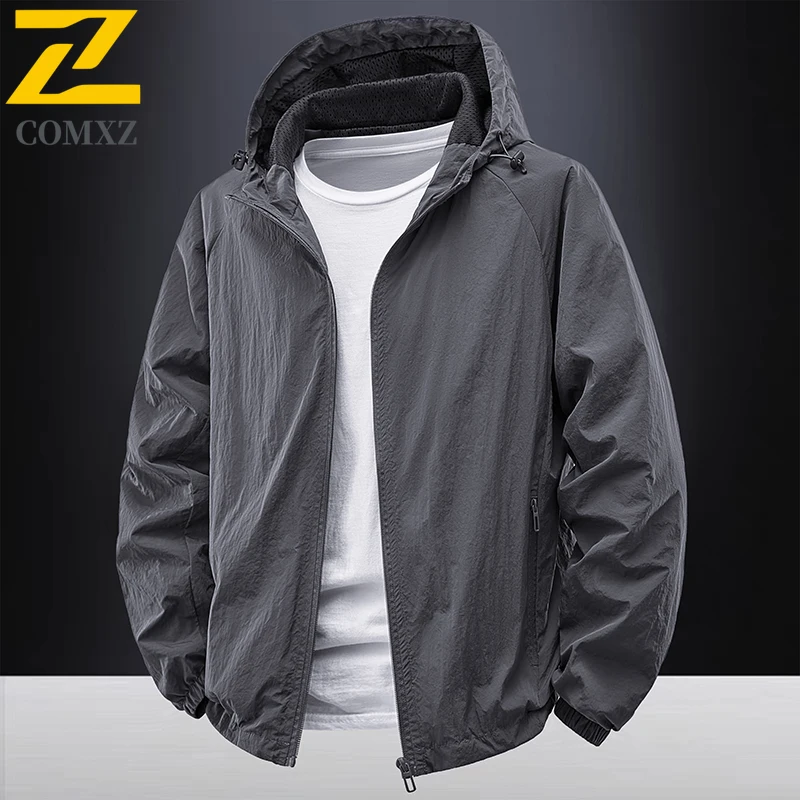 

Men's Jacket Outdoor Windproof Lightweight Hiking Trekking Travel Coats Sports Exploration Camping Waterproof Breathable Coat