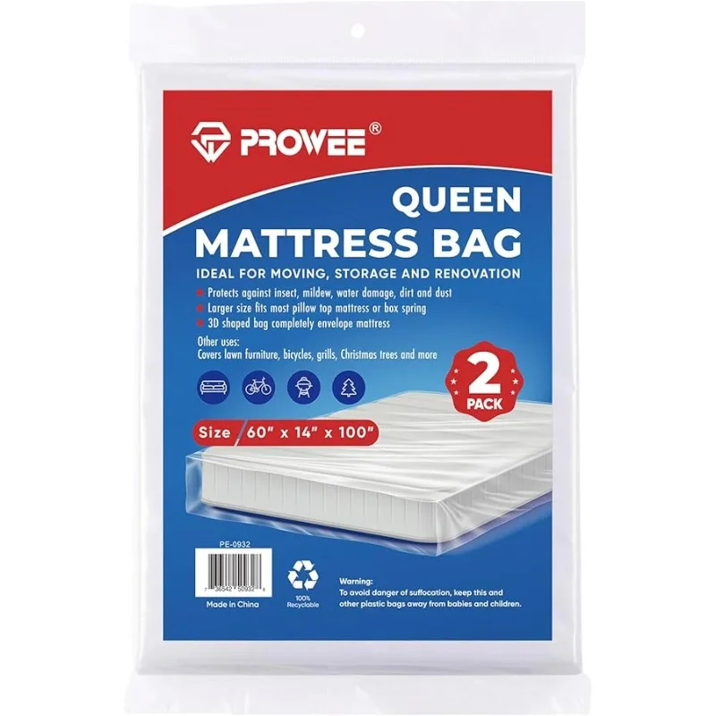 

2 PK Queen Mattress Bags for Mo ing Storage,Mattress Bag for Disposal, Mattress Storage Bag Queen Mattress Co er for Mo ing