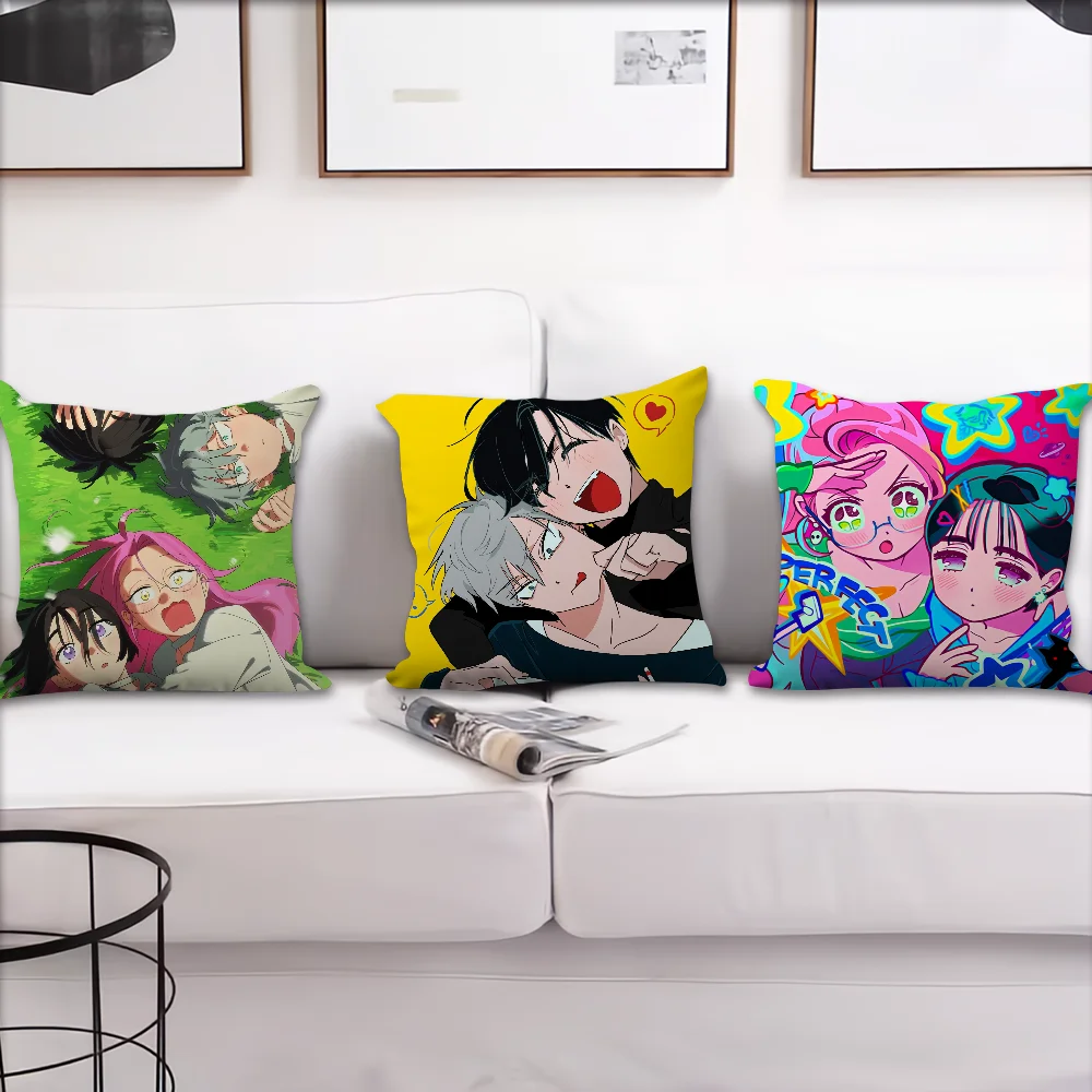 Game A-Alien Stage Sua And Mizi cushion Sofa Living Room Bedroom Headboard Backrest Cushion Square Cushion Nap Time Pillow Case