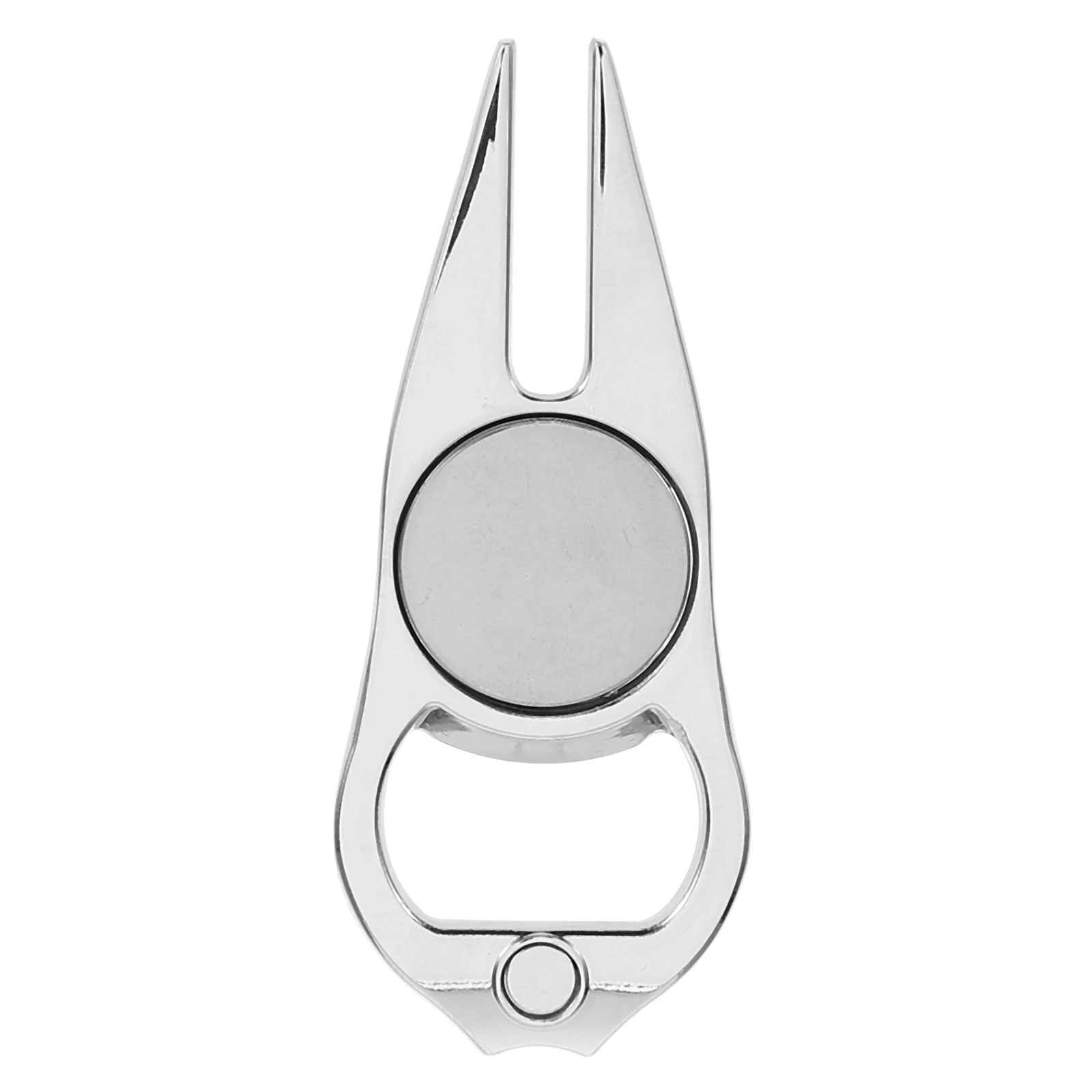 

Golf Divot Fork Silver Metal Portable Lawn Tool for Golfing Accessories Delicate Divot Tool Durable Construction