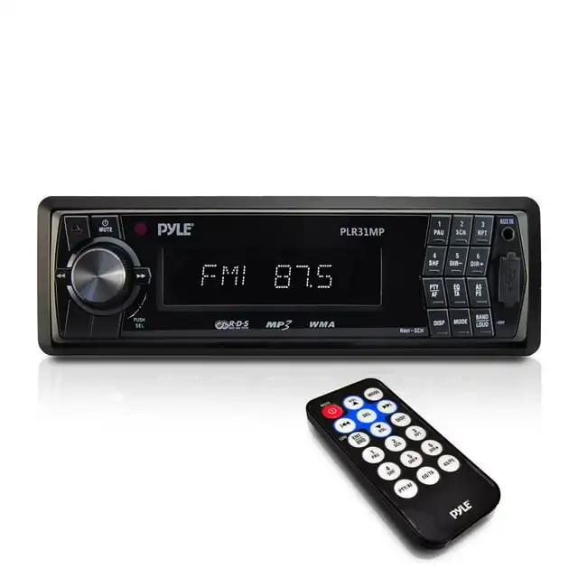 

PYLE PLR31MP - Car Stereo Head Unit Receiver - Premium In Dash AM/FM-MPX Tuning Media Radio