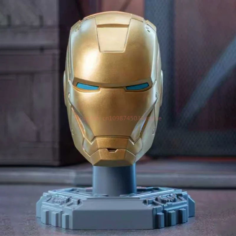 Iron Man boîte aveugle jouet tête Sculpture assemblage série Figurines modèles Anime périphérique décorations de bureau
