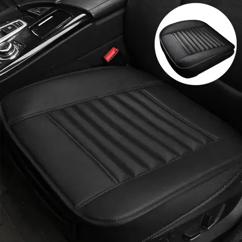 Imagen 1 del producto Funda Universal para asiento de coche, alfombrilla transpirable de cuero PU para silla de coche, funda para asiento delantero de coche, alfombrilla antideslizante para las cuatro estaciones