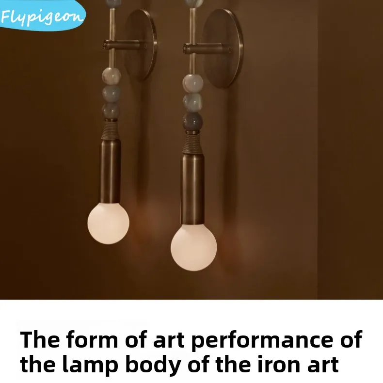 

Nordic Vintage Copper Wall Lamp Luxury Sconce Light for Bedroom, Living Room, Hotel, Cafe, Bar Brass Wall Lighting Fixture Decor