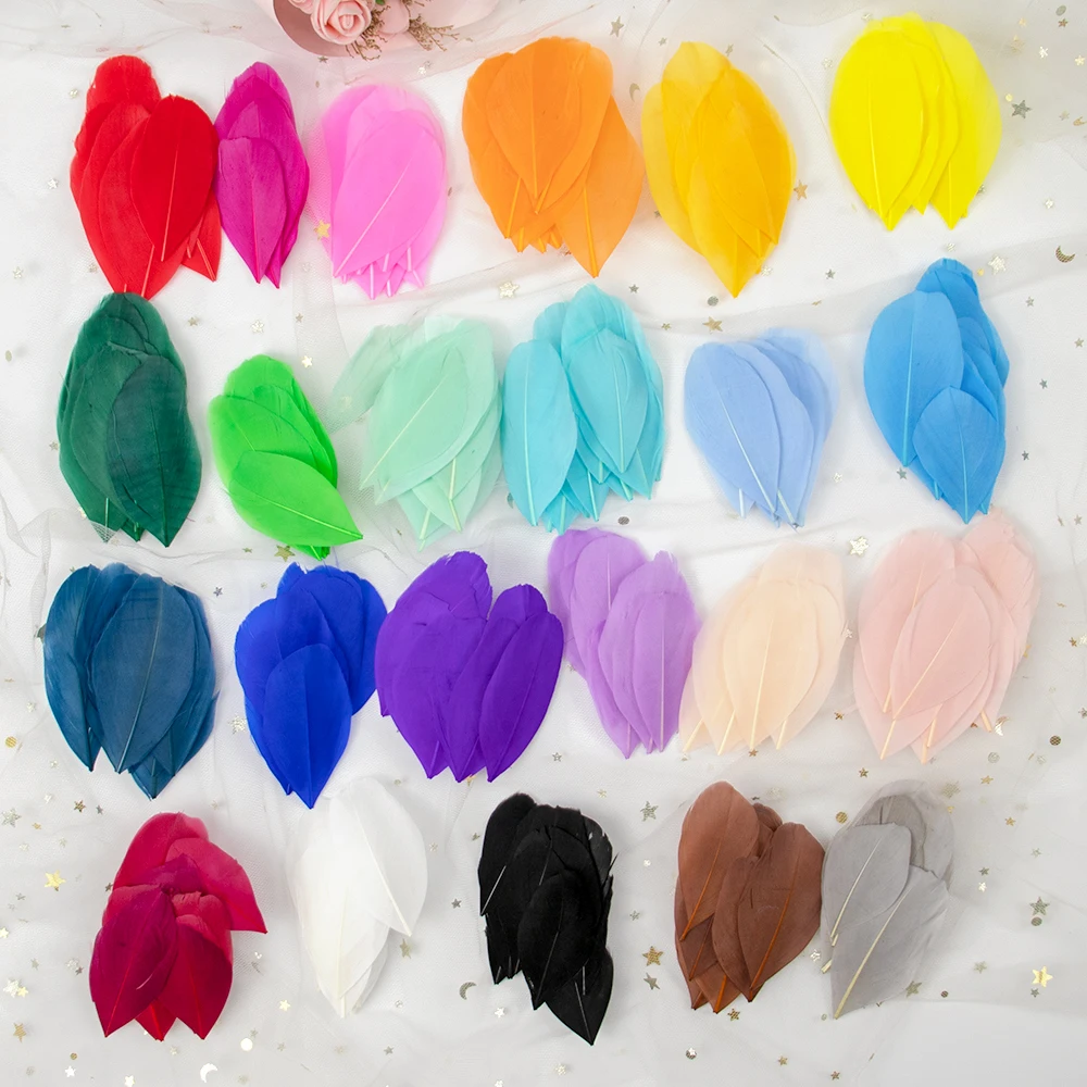 Wholesale  Goose Feathers 5-7cm Natural Swan Feather for Crafts Jewelry Earring Dream Catcher Decoration Plumes Accessories