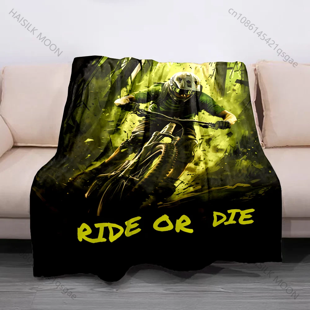 1PC Quiet gesture finger on lips silhouette Print Blanket Flannel Material Soft Warm for All Seasons Home sofa Camping Picnics