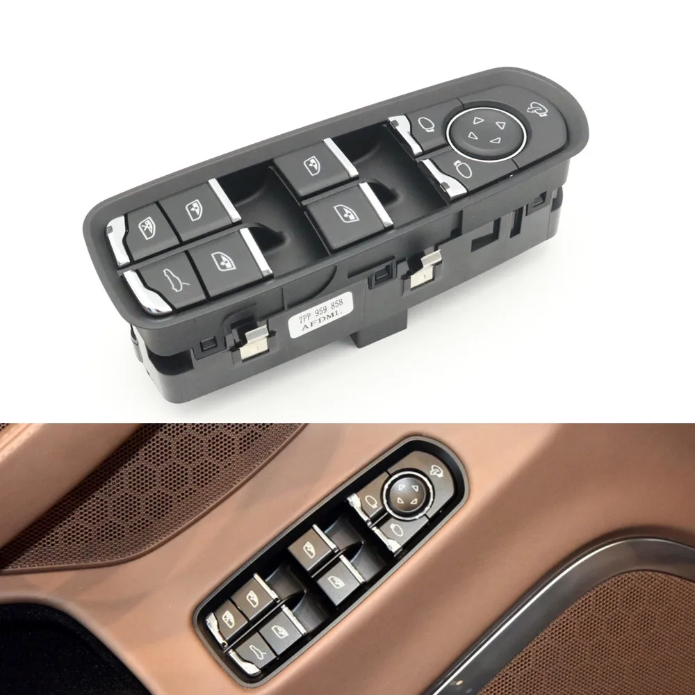 

LHD Front Electric Door Window Master Control Switch For Porsche Panamera Cayenne 2011-2016 Macan 2015