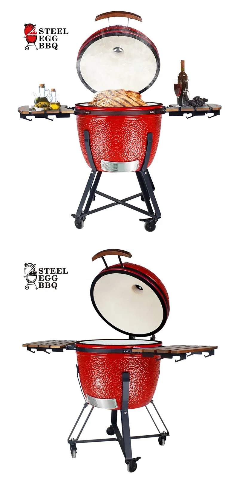 23.5 Inch Charcoal Grill, Portable Tandoori Oven, Easy Assembly and Cleaning, Accepts Customization