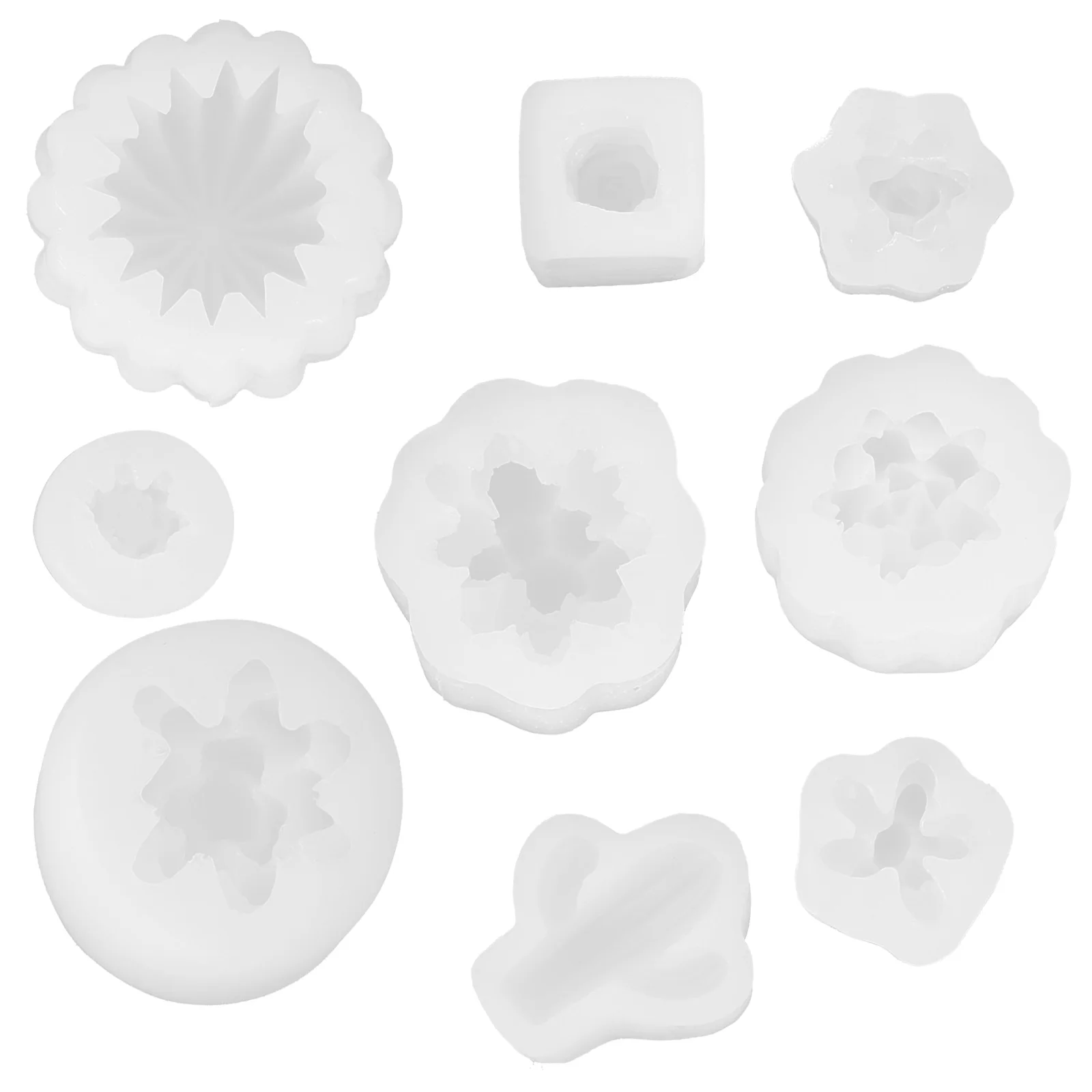 

9pcs Cactus C les Soap Making Wax Mold Craft Tools Making Wax C Molds Unique C Molds Flexible Durable