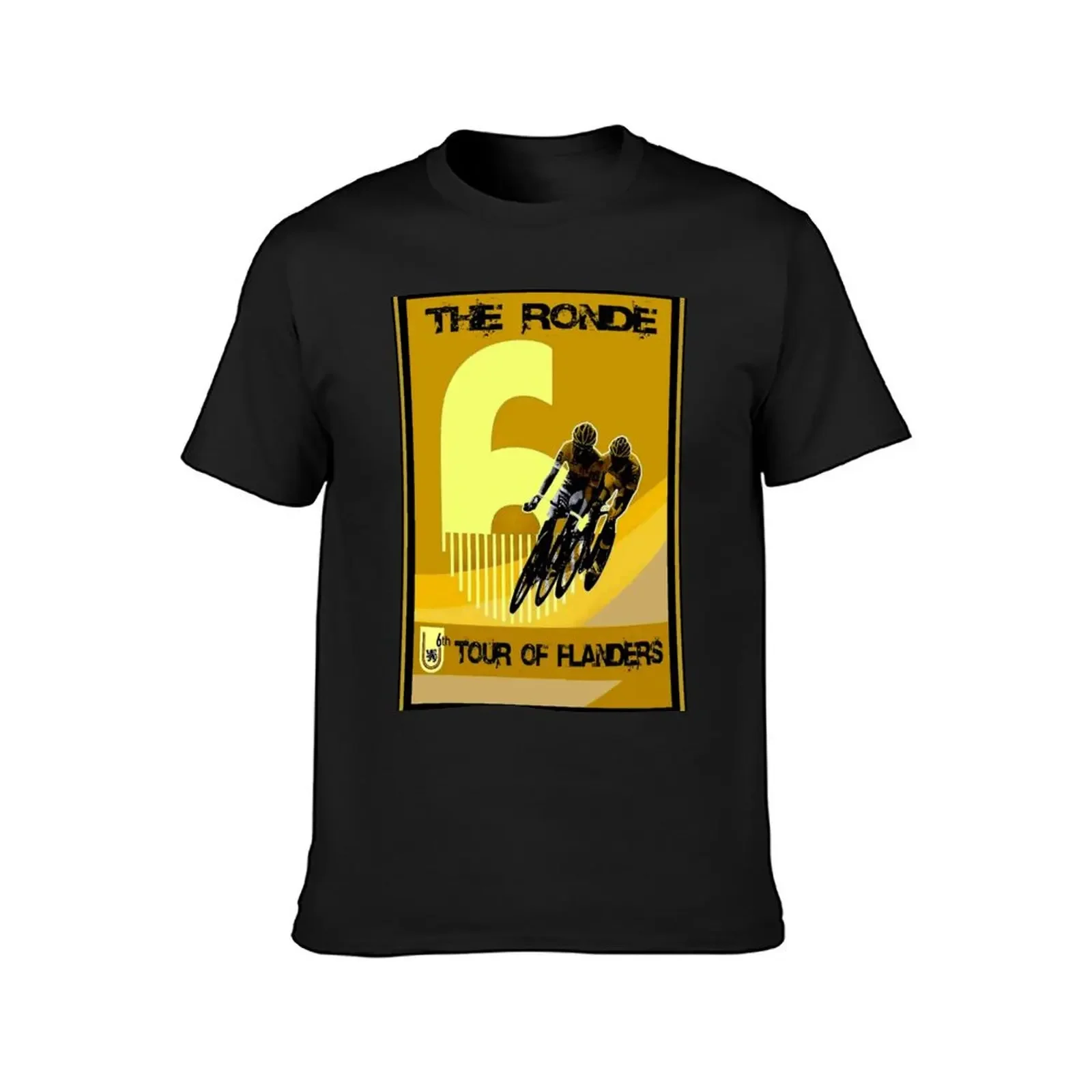 RONDE : Tour of Flanders Bike Racing Advertising Print T-Shirt basketball graphic tees graphics T-shirt men