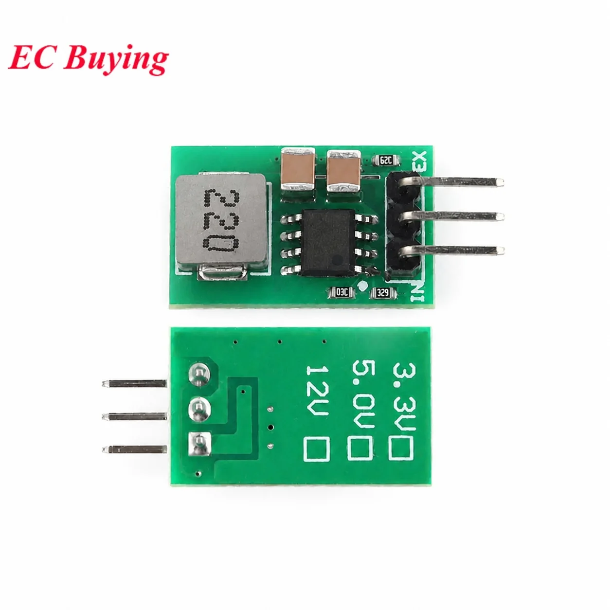 50pcs/1pc DC-DC Step Down Buck Converter Board Power Module 1A 5.5V-32V Synchronous Rectifier Voltage Regulator Replace LM7805