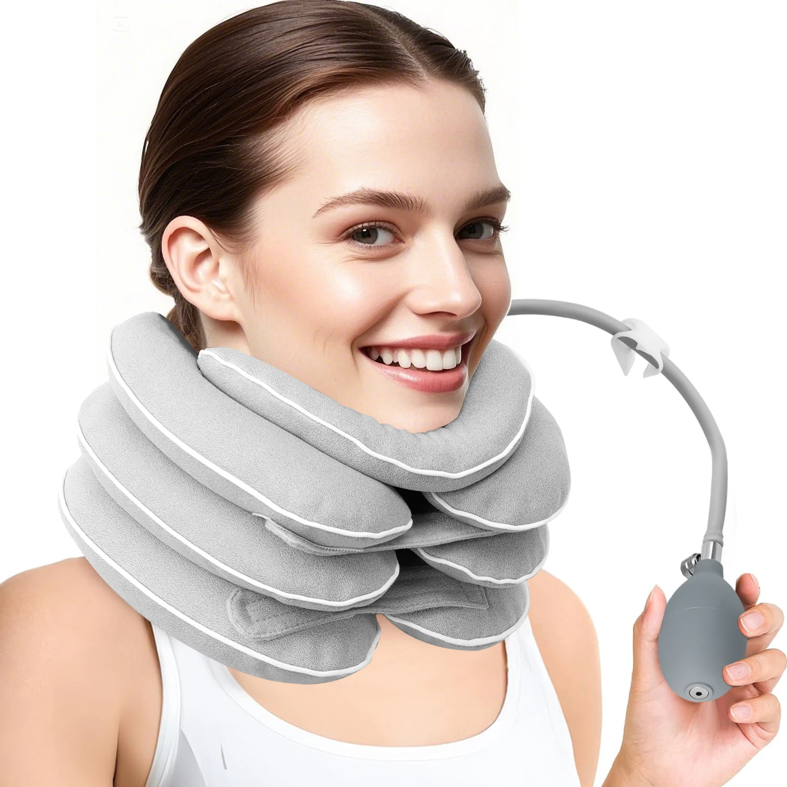 

Cervical Traction Device Inflatable Cervical Brace Adjustable Inflatable Neck Braces Neck Traction Necks Relief Tools for Home