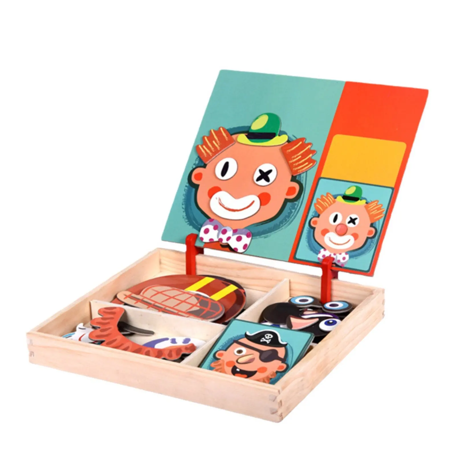 

Children's Game Board, 3D Face Parts, Wooden Educational Toy, Creative Play, Early Learning, Parent-Child Activity