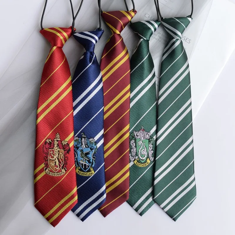 

Harry Potter Academy Style Gryffindor Slytherin Hufflepuff Ravenclaw Tie Badge JK Uniform Shirt Accessories Short Ins Cosplay