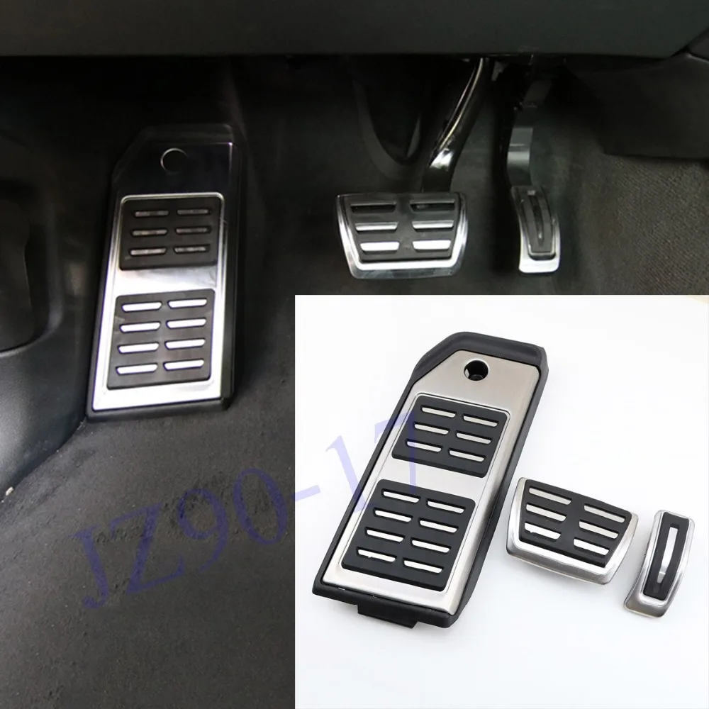 For Audi Q7 2016 2017 2018 Car Accessories Fuel Brake Foot Rest AT Pedal Plate Accelerator Refit Pads Decoration stickers