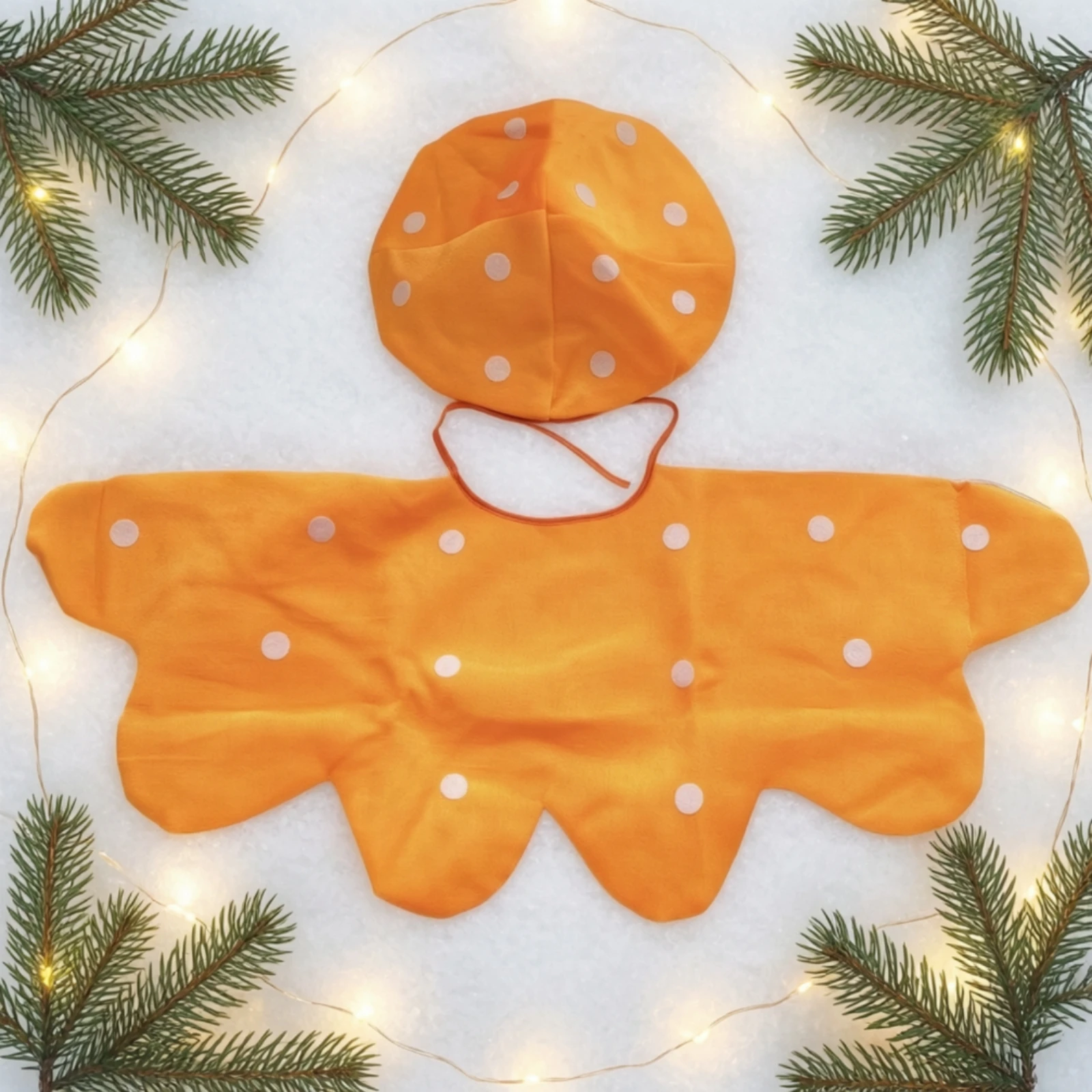 fungus-costume-spotted-fungus-cape-cape-with-hat-easy-to-put-on-and-removal-outfit-tie-closure-for-children-dress-up