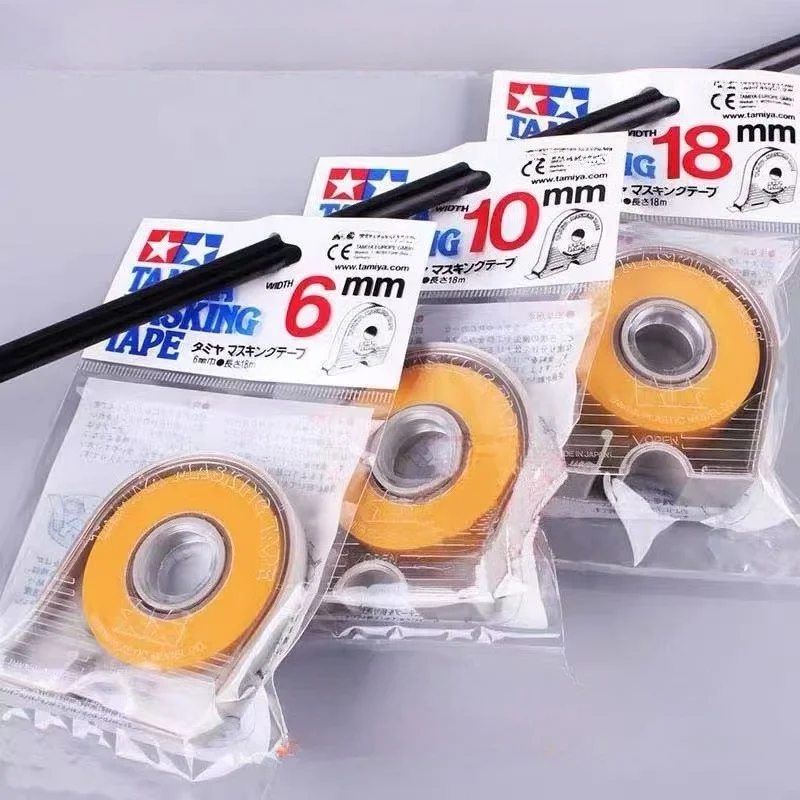 Tamiya 3 Rolls 6/10/18mm Masking Tape Refill Color Separation Band Model Tools for Spraying Coloring Painting Mask Paper