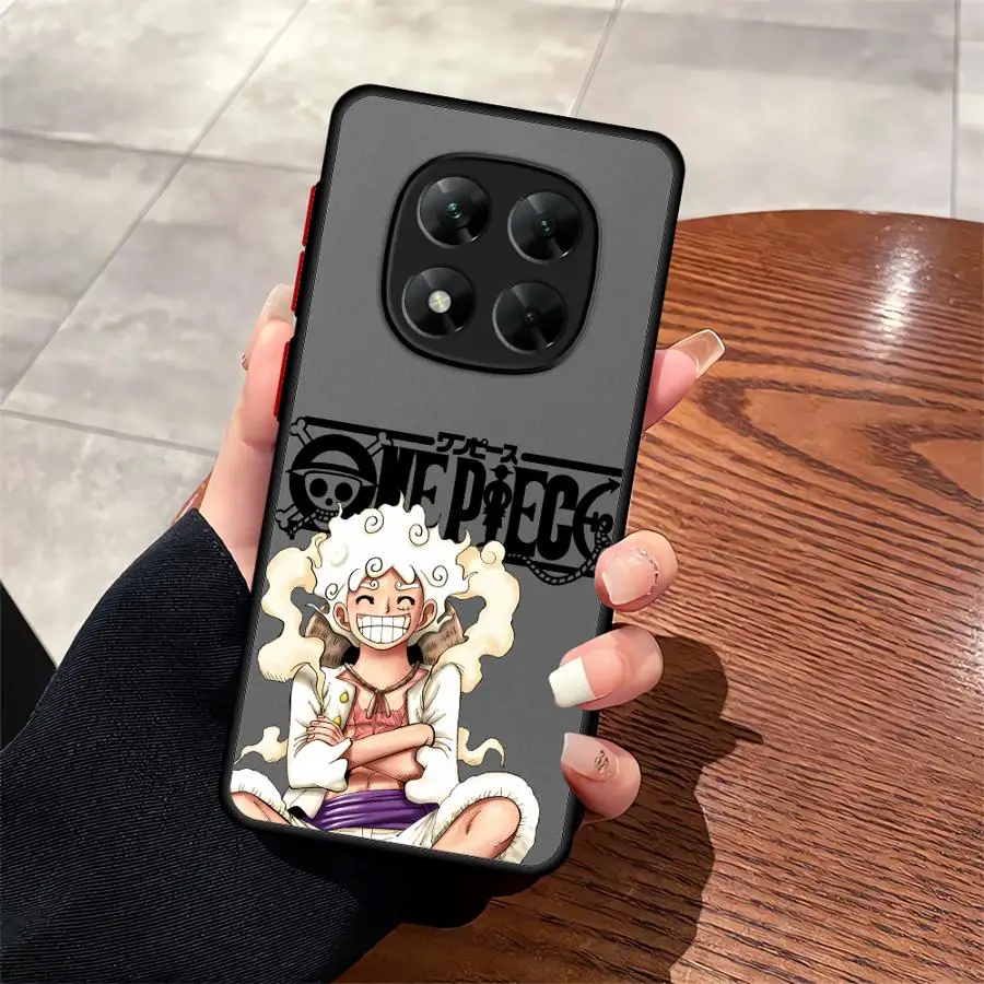 Casing untuk Xiaomi Redmi Note 10S 12s 11S 9S 8 9 10 11 Pro 13 14 12 Pro Plus 7 8T Penutup Belakang Ponsel Satu Bagian Luffy Ace