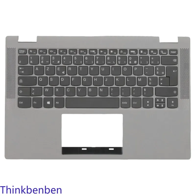 FR French Platinum Grey Keyboard Upper Case Palmrest Shell Cover For Lenovo Flex 5 14 14ALC05 14ARE05 14IIL05 14ITL05 5CB1C19365