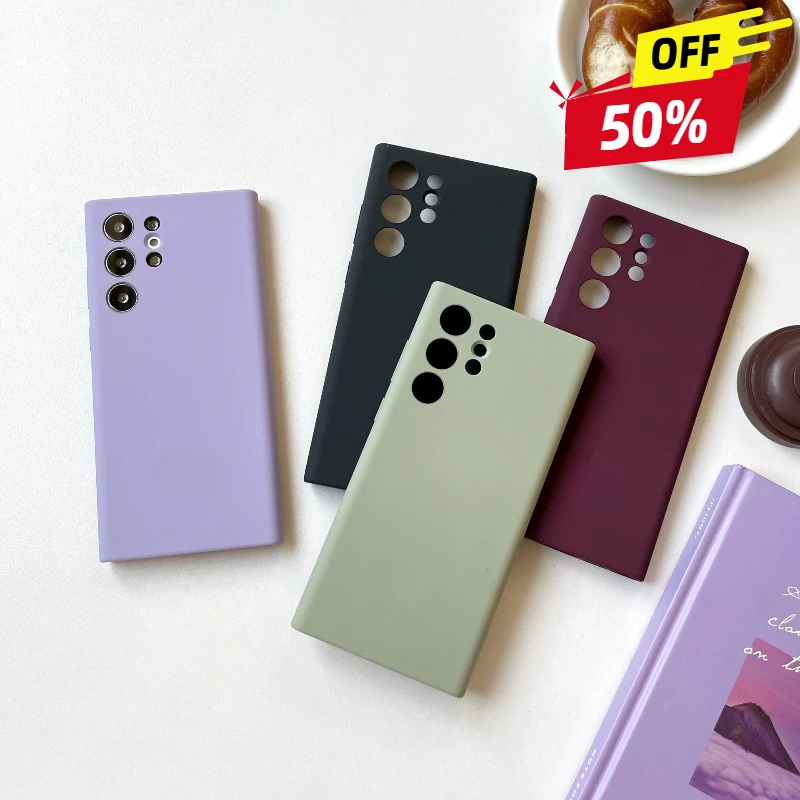 

For Samsung Galaxy S22 Ultra silicone rubber Case Cover Protective Phone Case for Galaxy S22Ultra