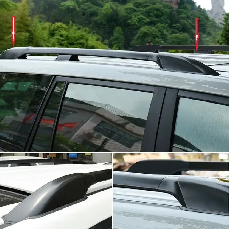 Roof Rack Rails End Cap Protection Cover Shell For Toyota RAV4 2006 2007 2008 2009 2010 2011 2012 Car Accessories Black 4PCS