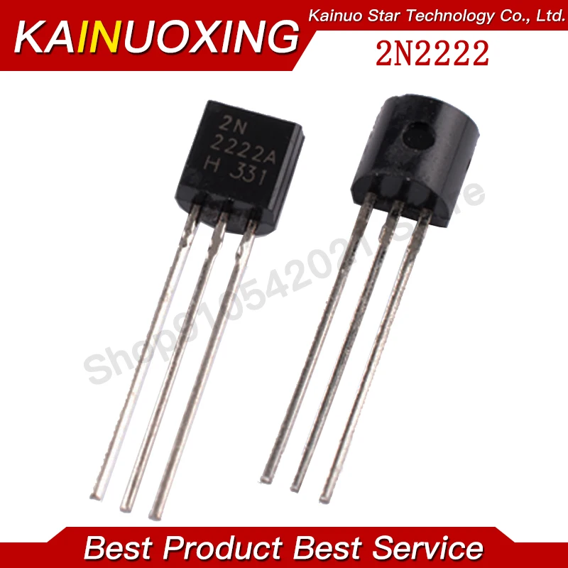 100 unidades de Transistor 2N2222 2N2222A TO-92 a 92, nuevo y original