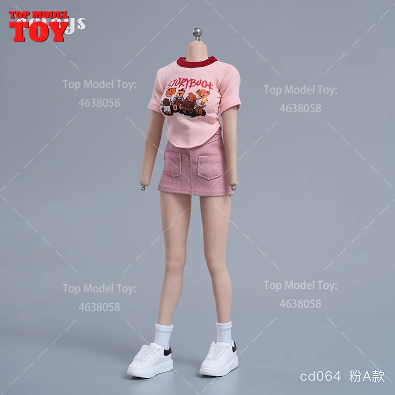 cdtoys Cd064 1/6 Scale Short Sleeved Hip Hugging Skirt Suit And Belt Accessory Model for 12'' Female Soldier Action Figure Body