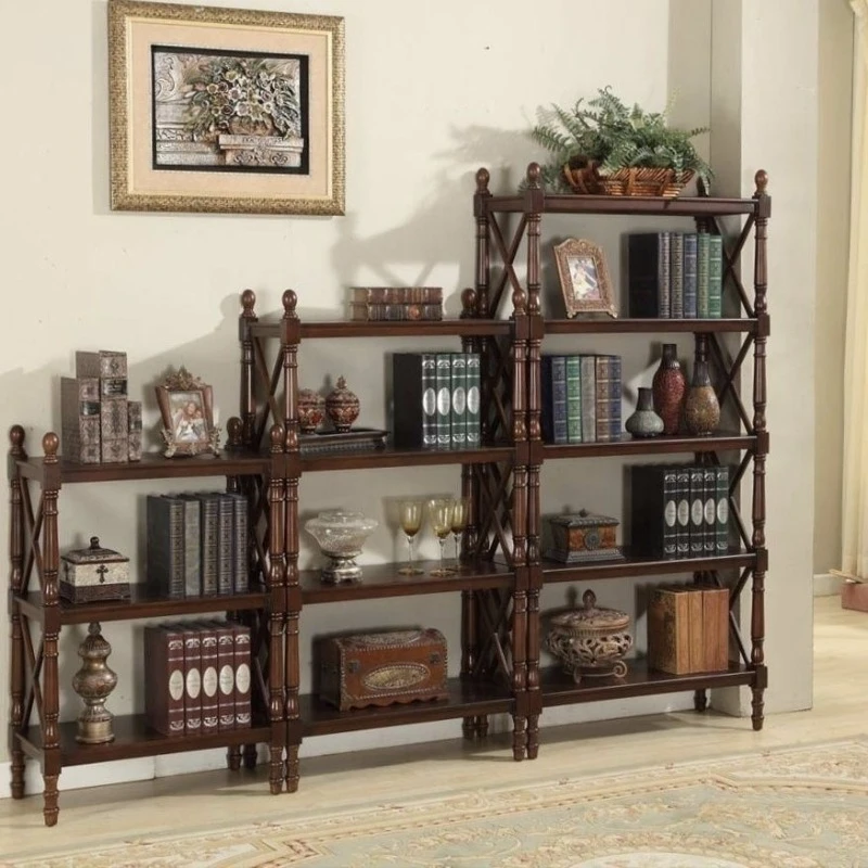 For Bookcase Bedroom Shelf All Solid Wood Shelf Bookshelf