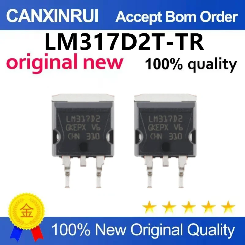 （5pcs-100pcs）Original genuine LM317D2T-TR TO-263 1.5A current adjustable regulator chip from 1.2 to 37V