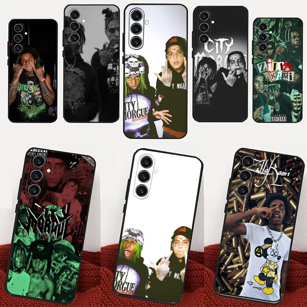 City M-Morgue Z-Zillakami Phone Case For Samsung Galaxy A13,21s,22,31,32,52,53,71,80,91 Black Soft Cover