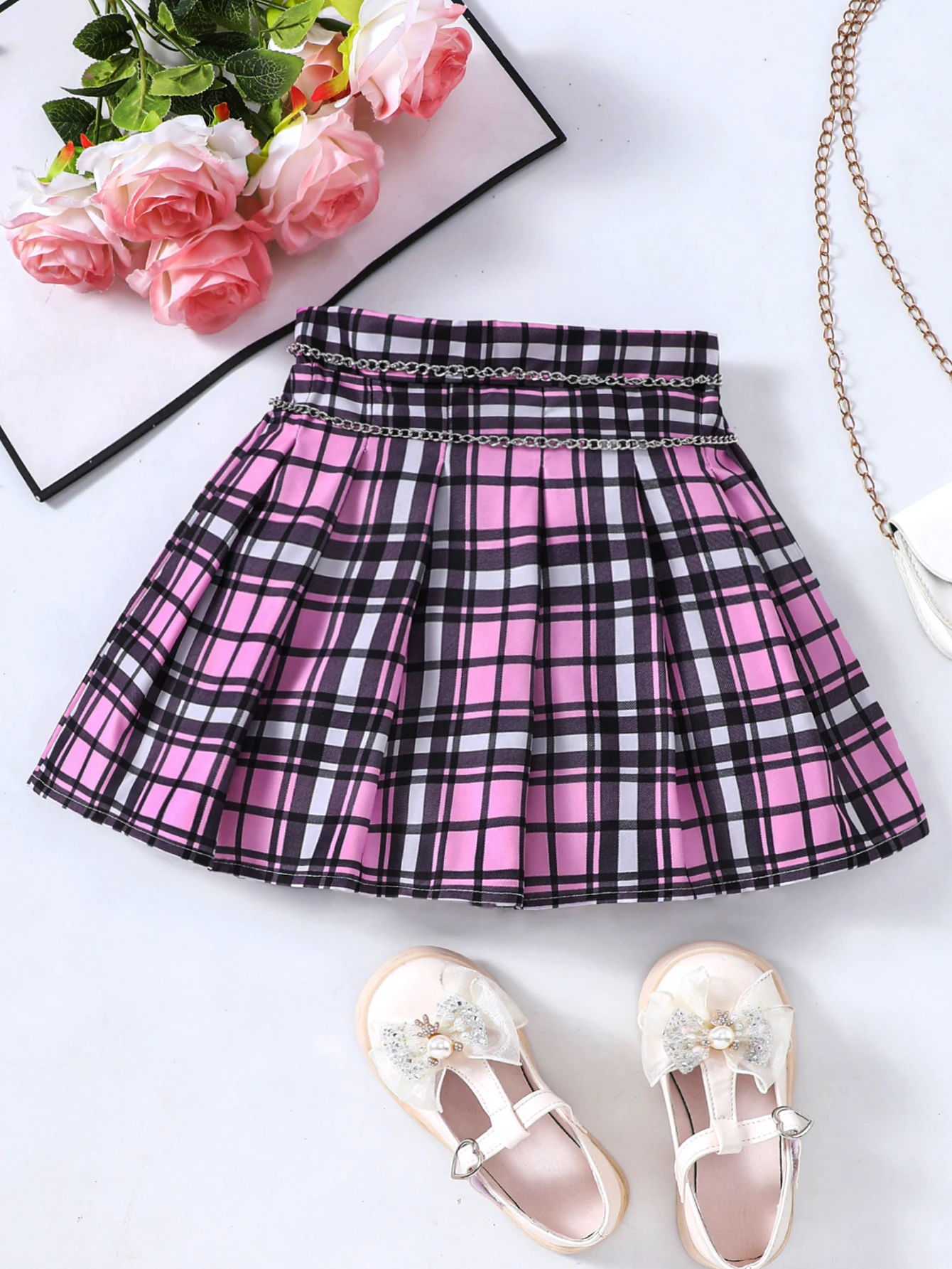 Girls Summer New Primary And Secondary School Students Sweet And Cute A-Line Skirt, 2-6 Years Old
