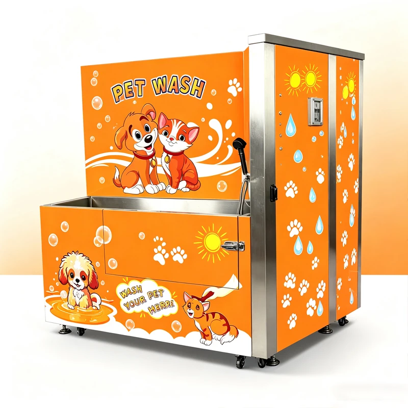 Stainless Steel Self Service Dog Wash Machine Multifunctional Pet Washing Spa Equipment For Pet Grooming Salon Customized