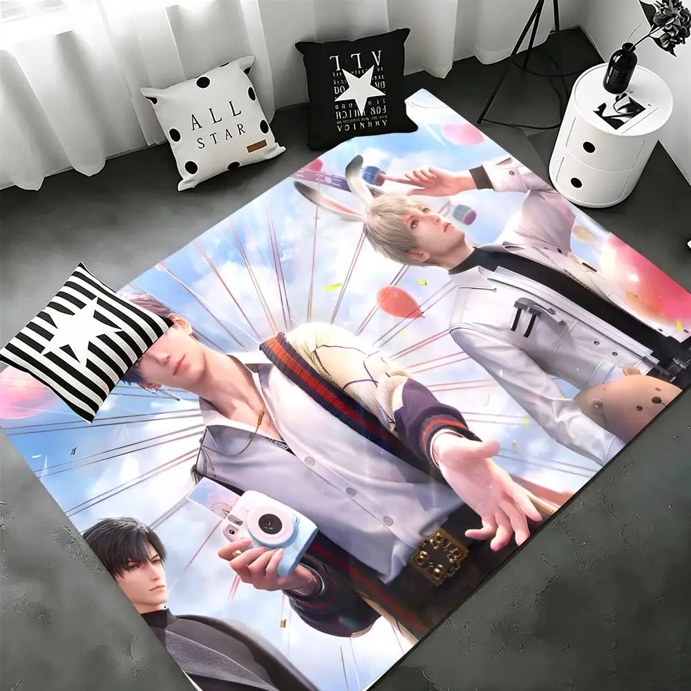 Floor Mat Suitable for home decor, non-slip flannel mat for kids, ideal as a gift. L-Love and Deepspaces