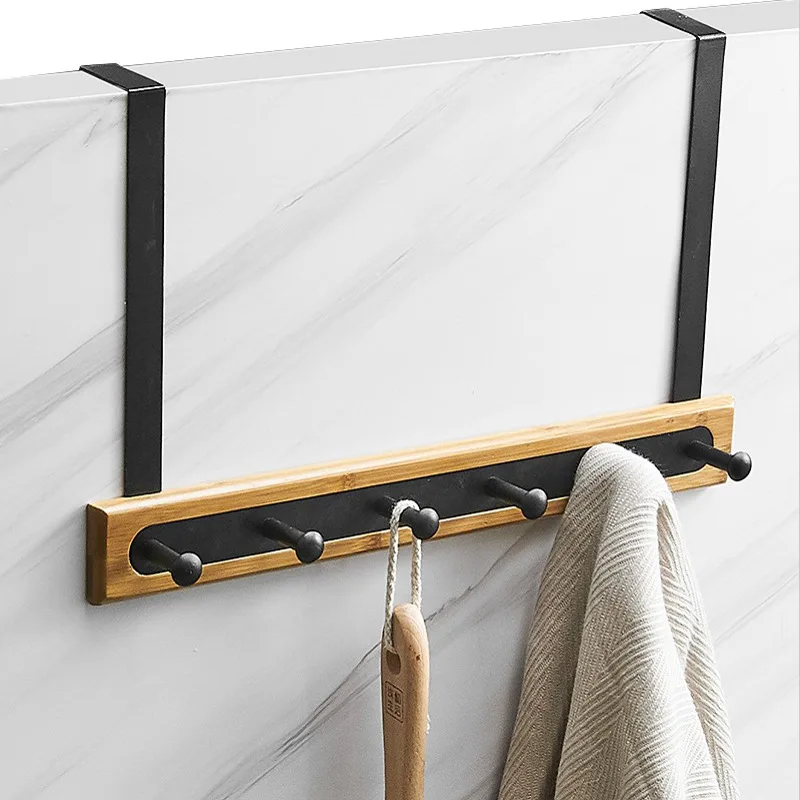 Over the Door 6 Hooks Home Bathroom Organizer Rack Clothes Coat Hat Towel Bag Robe Hanger Storage Holder Kitchen