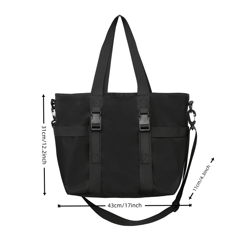 Rekreacyjna torba podróżna o dużej pojemności z nylonu modna koreańska wersja Fitness torebka Outdoor Unisex torba na ramię Crossbody