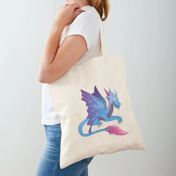 Blue Fairy Dragon Dungeons and Dragons Tote Bag