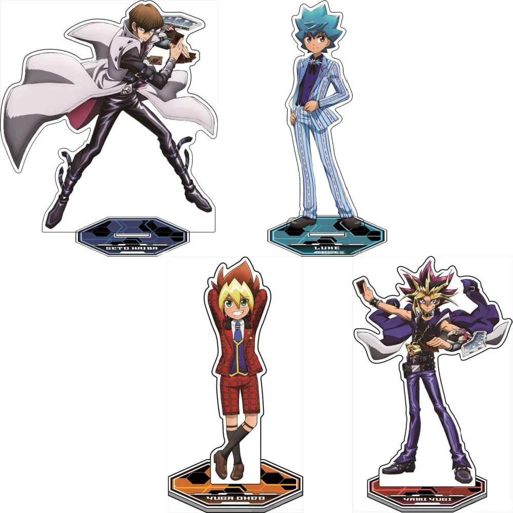 Loen Anime Peripheral Store Yu-Gi-Oh! Luke Yuga Ohdo Seto Kaiba Yami Yugi HD Figure Acrylic Stand Desktop Decor Series About15cm