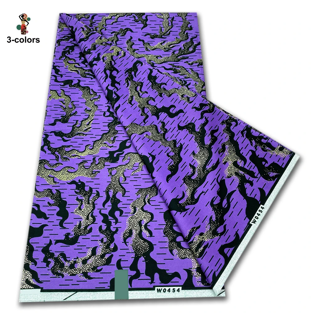 

Premium Super Soft Royal Satin Prints Fabric African Wax Fabric 100% Cotton High Quality 6 yards Nigeria Ankara Fabric