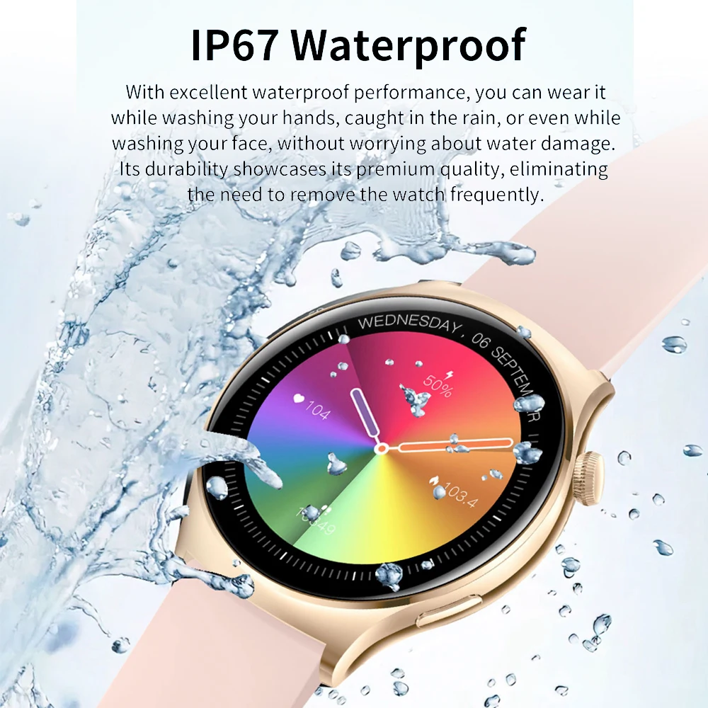 2025 جديد 1.43 "AMOLED شاشة الرجال النساء Smartwatch الرياضة في الهواء الطلق اللياقة البدنية معدل ضربات القلب الأكسجين في الدم مقاوم للماء الموسيقى الساعات الذكية